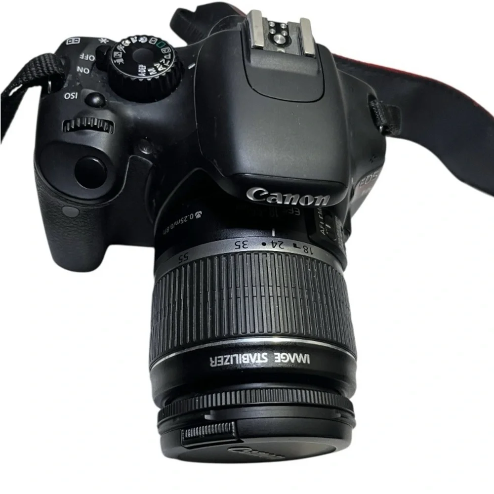 EUC Canon DS126271 EOS REBEL T2i Camera W/18-55mm Image Stabilizer Lens
